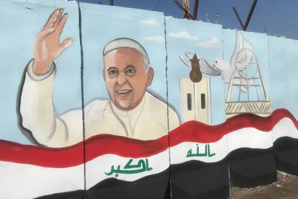 Murales di Papa Francesco a Baghdad / Twitter