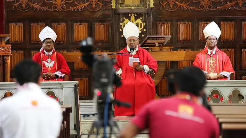 Cardinale Malcolm Ranjith | Il cardinale Malcolm Ranjith celebra la Messa di Pasqua 2020 | Twitter