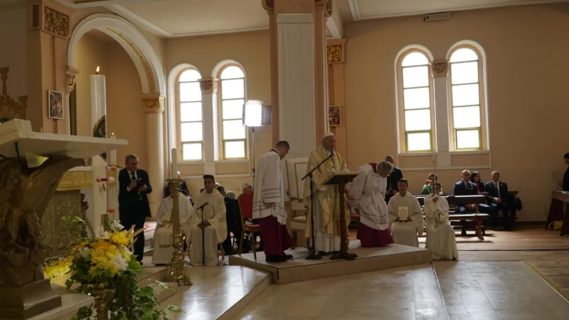 Il Papa celebra la messa a Rakovsky |  | Andrea Gagliarducci/ Aci Group