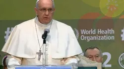 Papa Francesco durante una delle sue visite alla FAO / Vatican Media 