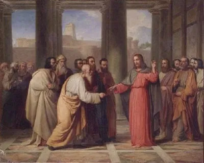 Gesù discute con i sadducei |  | pubblico dominio