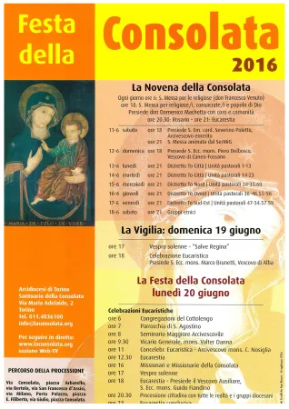 Programma Festa della Consalata |  | diocesi di Torino