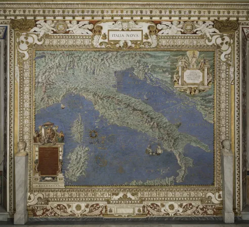 Una carta d'Itala, Galleria delle carte giografiche |  | MV