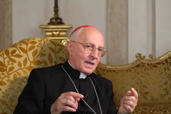 Il Cardinal Fernando Filoni, prefetto della Congregazione per l'Evangelizzazione dei Popoli / Daniel Ibanez / ACI Group