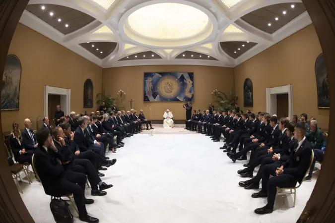 Papa Francesco e la nazionale | Papa Francesco incontra la nazionale italiana di calcio | Vatican Media 