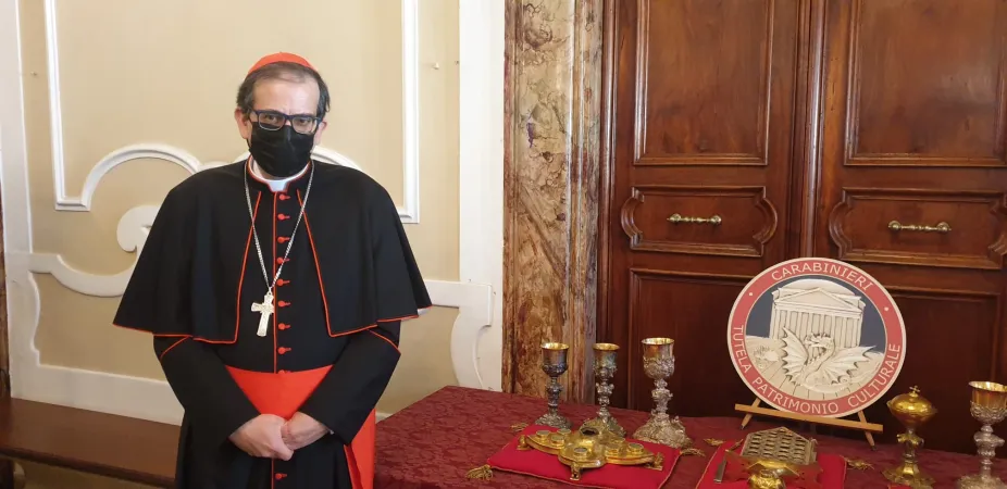 Le reliquie ritrovate e il cardinale Augusto Paolo Lojudice |  | Arcidiocesi Siena -Colle di Val D'Elsa - Montalcino