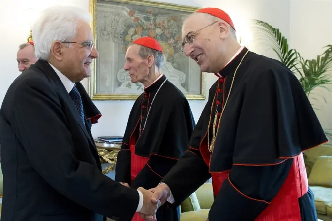 L'incontro tra il Presidente Mattarella e i Cardinali Zenari e Corti |  | Presidenza della Repubblica Italiana