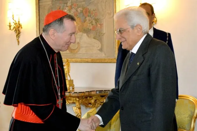 Il Presidente Mattarella ed il Cardinale Parolin, Segretario di Stato |  | Presidenza della Repubblica