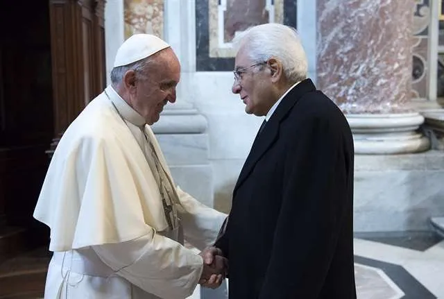 Il Papa con il Presidente Mattarella |  | Presidenza della Repubblica Italiana