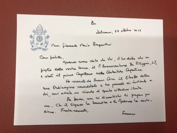 Il messaggio autografo del Papa |  | Arcidiocesi di Campobasso