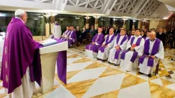 Papa Francesco durante una Messa a Santa Marta  / L'Osservatore Romano / ACI Group