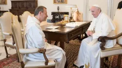 L'incontro tra Frere Alois e Papa Francesco, Palazzo Apostolico, 12 marzo 2018 / Vatican Media / Comunità di Taizé 