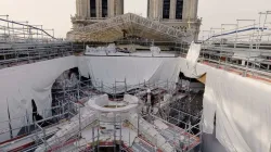I lavori alla cattedrale di Notre Dame / twitter @fc_actu
