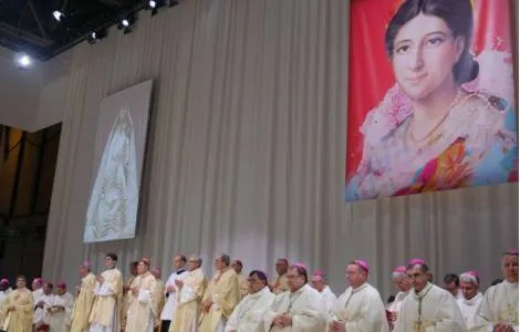 Pauline Jaricot | Un momento della beatificazione di Pauline Jaricot a Lione, 22 maggio 2022 | Fides 