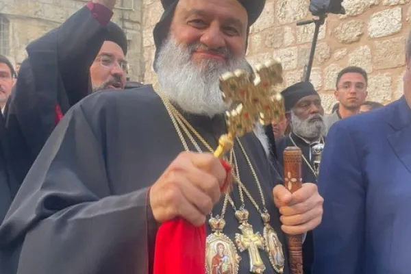 Il patriarca siro ortodosso Efrem a Gerusalemme / Twitter