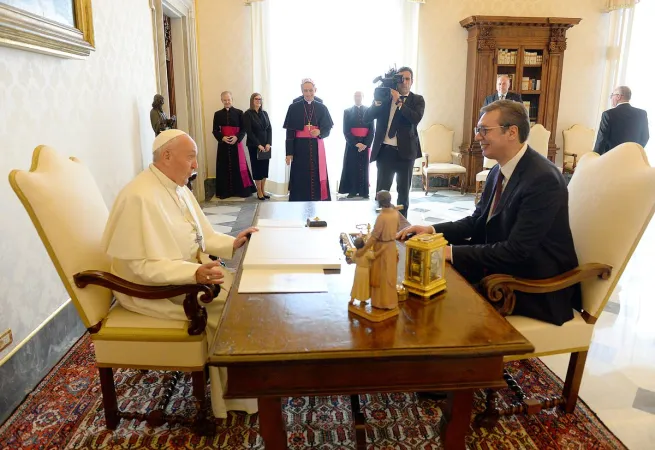 Il Papa e il Presidente Serbo |  | Photo Presidency/ Dimitrije Goll- predsednik.rs
 