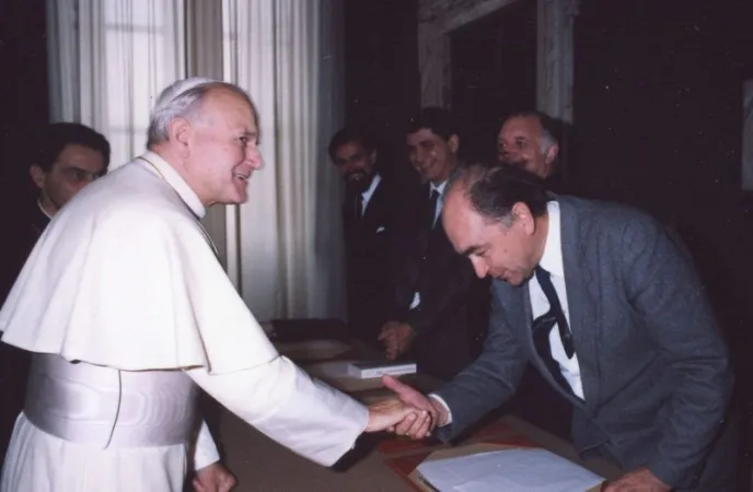 Giovanni Paolo II e il professor Stanislaw GRYGIEL |  | Istituto GPII