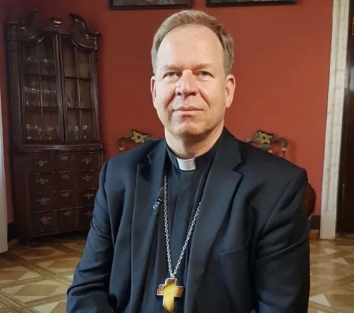 Arcivescovo Grusas | L'arcivescovo Gintaras Grusas, di Vilnius | Alexy Gotovskyi / ACI Group