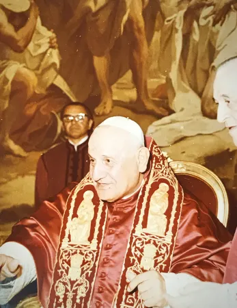 Guido Imolesi con Papa Giovanni XXIII appena eletto  |  | Famiglia Imolesi