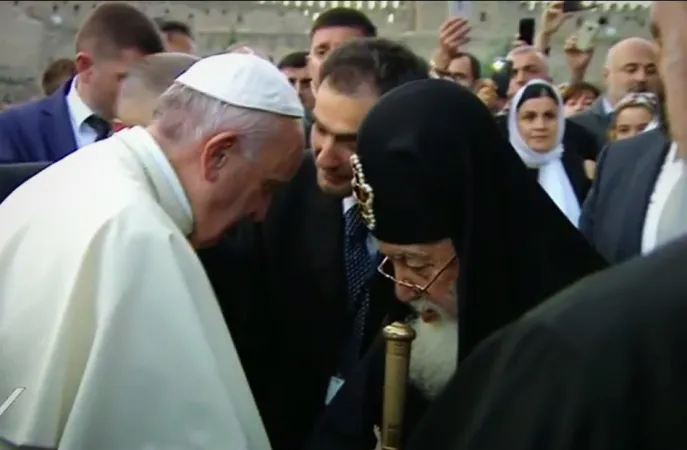 Il Papa e il Patriarca Ilia |  | CTV