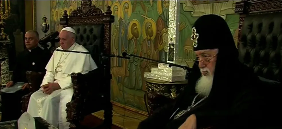 Il Papa in visita al Patriarca Ilia II |  | CTV