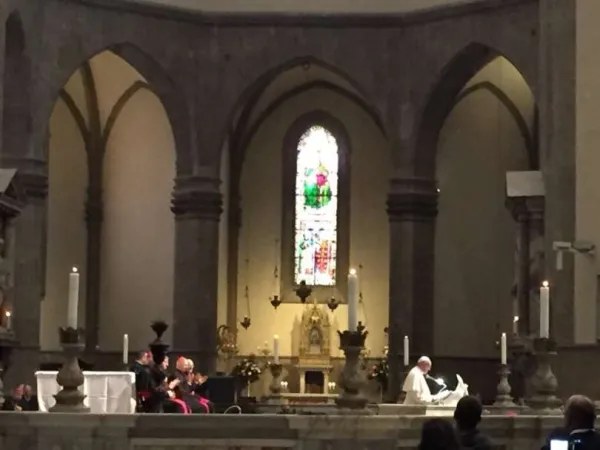 Papa Francesco durante il viaggio a Firenze del 2015 | Marco Mancini / ACI Group