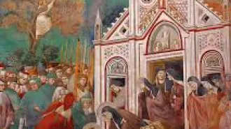 Cortile di Francesco: all’inaugurazione gli affreschi sul poverello di Assisi