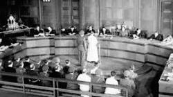 Uno dei processi farsa contro i sacerdoti istituiti dopo l'operazione K  nel 1950  / FB Ambasciata Slovacca presso la Santa Sede