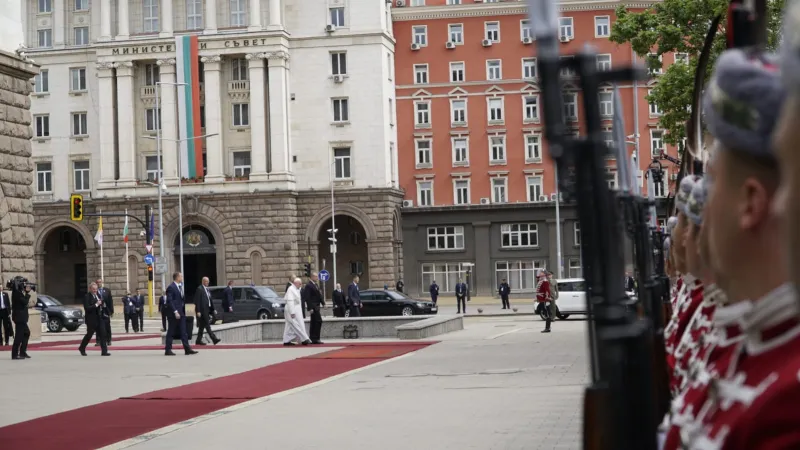 Papa Francesco al palazzo presidenziale di Sofia  |  | Andrea Gagliarducci ACI Stampa 