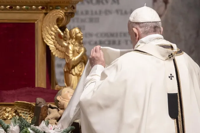 Papa Francesco presiede la Messa della Notte di Natale  |  | © Daniel Ibáñez/Vatican Pool