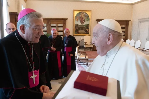 Il Papa e Mons. Moraglia - Credit Patriarcato di Venezia