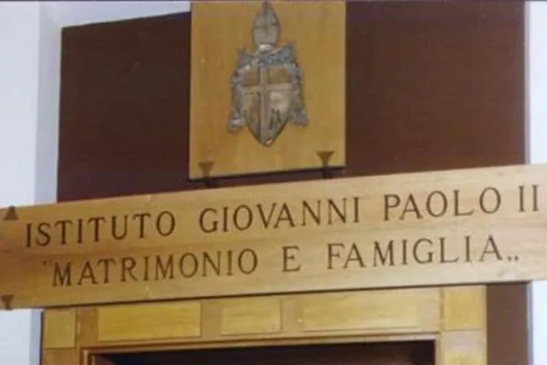 L'ingresso dell'Istituto Giovanni Paolo II su Matrimonio e Famiglia  / PD