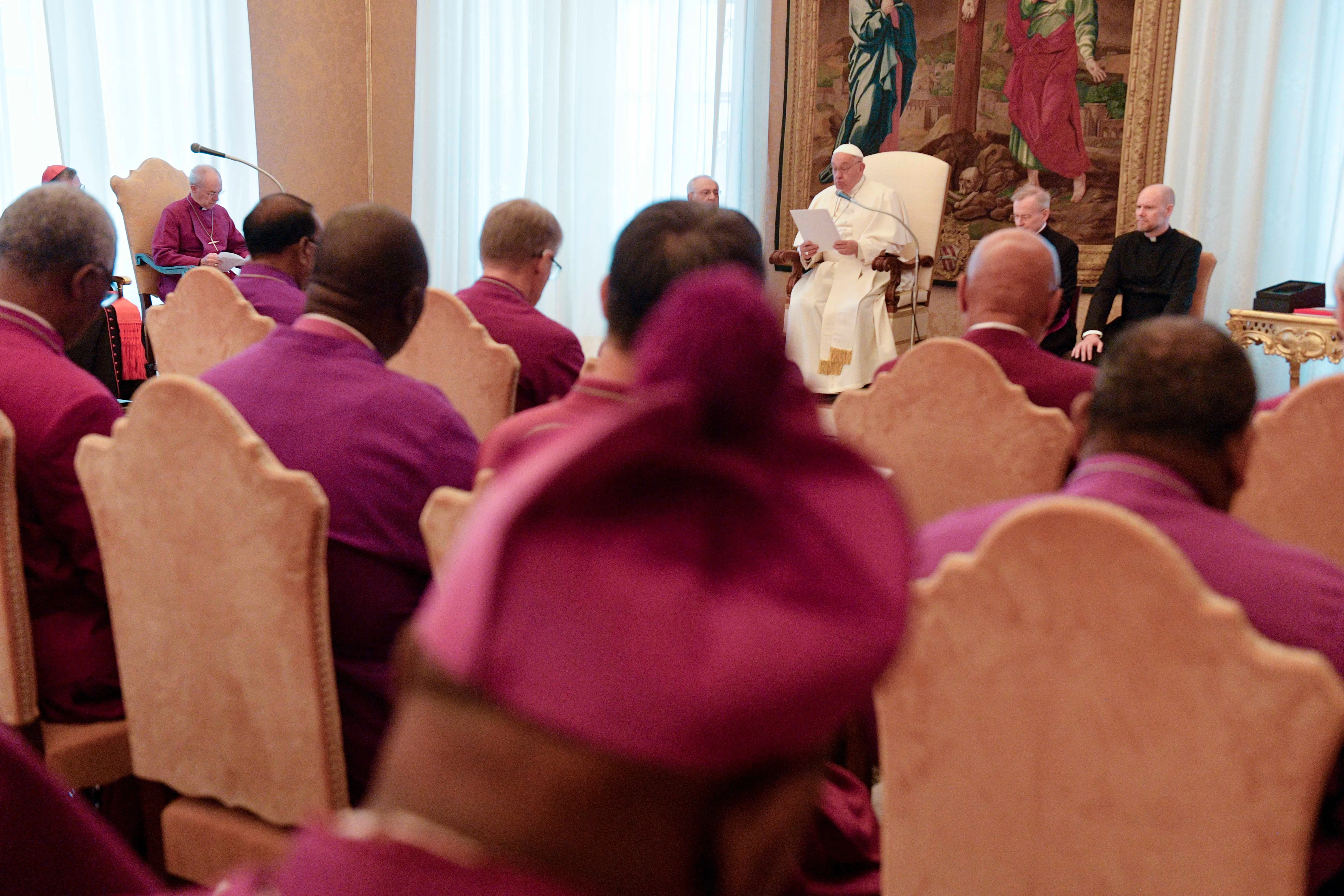 Papa Francesco riceve i rappresentati della Comunione Anglicana