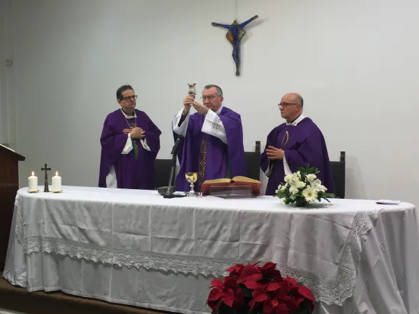 Il cardinale Parolin celebra la messa al Ceis |  | FG