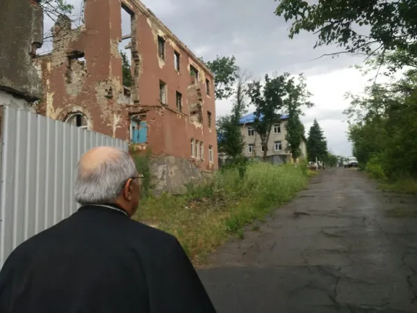 Il Cardinale Sandri arriva a Kramatorsk, 14 luglio 2017 | Congregazione delle Chiese Orientali