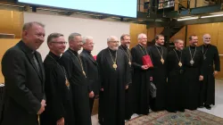 Alcuni rappresentanti della Chiesa Greco Cattolica Ucraina al Pontificio Istituto Orientale con padre Nazar  / Pontificio Istituto Orientale 