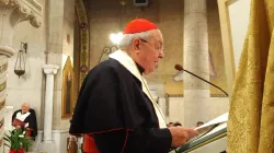 Il Cardinale Leonardo Sandri durante il suo saluto all'inaugurazione del monastero dedicato a San Charbel a Roma, 26 settembre 2019 / Congregazione per le Chiese Orientali