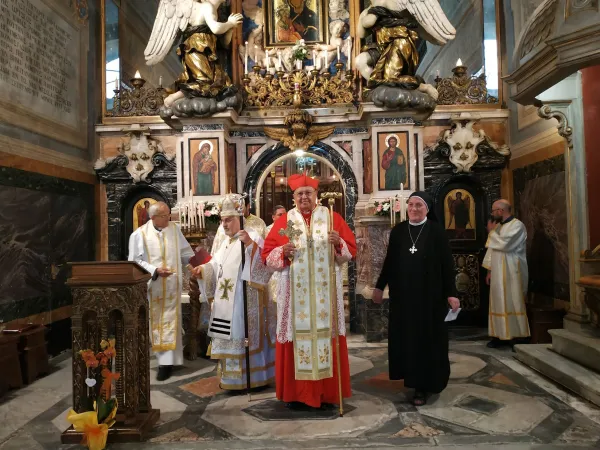 Cardinale Sandri | Il Cardinale Sandri in un momento della celebrazione del 30 aprile presso l'abbazia di Grottaferrata, che ha dato il via al giubileo delle Figlie di Santa Macrina | Congregazione per le Chiese Orientali