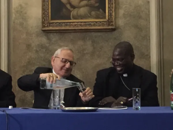 L'arcivescovo Ndogoso e il Patriarca Sako alla presentazione del rapporto ACS sui cristiani perseguitati  |  | Angela Ambrogetti/ Acistampa