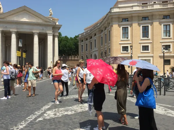 Turisti intorno a San Pietro  |  | AA
