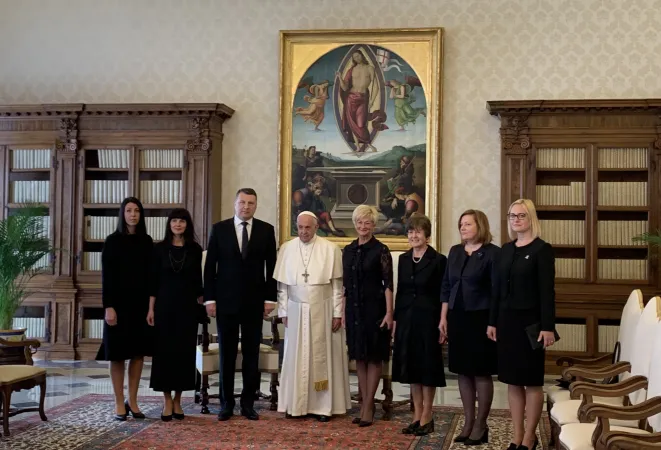 Papa Francesco e il presidente della Lettonia  |  | Vatican Pool