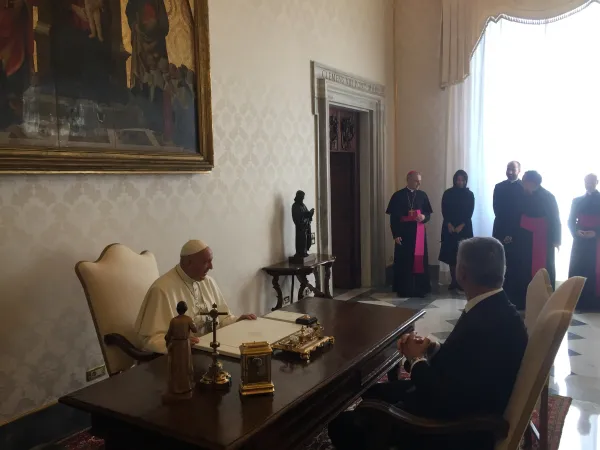 Il colloquio tra il Papa e il Presidente della Repubblica di Montenegro Milo Ðjukanović |  | ACI Stampa