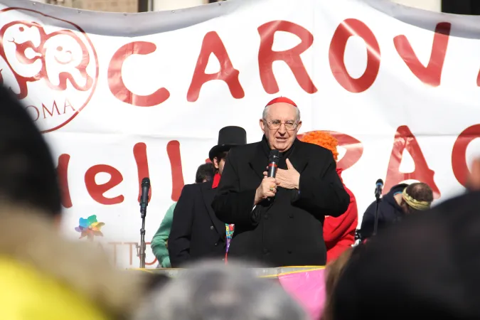 Il cardinale Vicario Vallini conclude la Carovana della Pace  |  | Lucia Ballester/ CNA