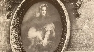 La "foto" della "Madonna delle Arpie" nel Rione Parione