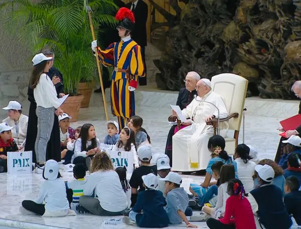 Udienza ai bambini di varie parti del mondo che partecipano alla Manifestazione “I bambini incontrano il Papa” |  | Vatican Media / ACI Group