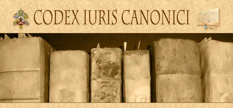 La pagina vaticana del Codice di Diritto Canonico  | PD