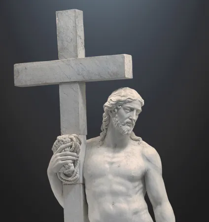 Michelangelo, Cristo risorto Giustiniani (part.), 1515 ca., marmo. Monastero San Vincenzo martire, Bassano Romano |  | Studioesseci