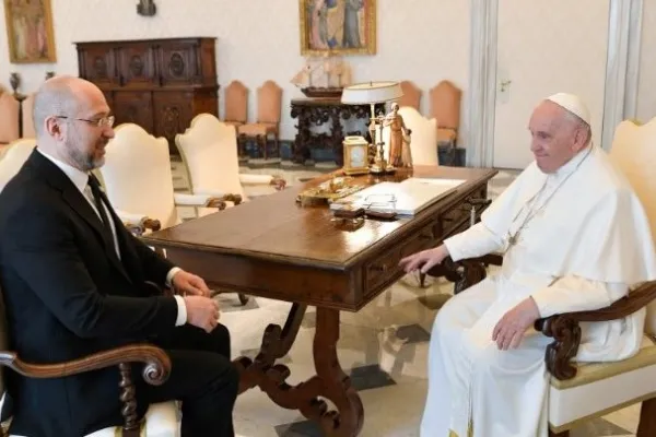 Il Papa ed il Primo Ministro ucraino - Vatican Media