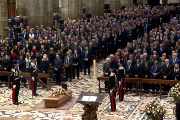I funerali di Stato di Silvio Berlusconi - Chiesa di Milano