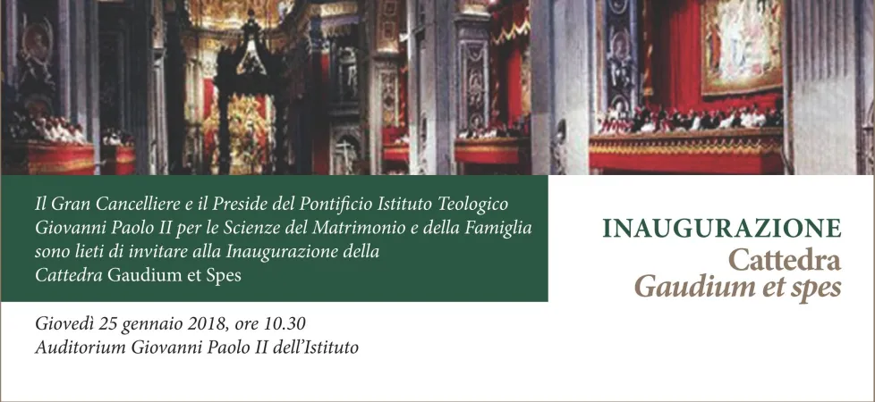 Locandina evento |  | Pontificio Istituto Teologico Giovanni Paolo II